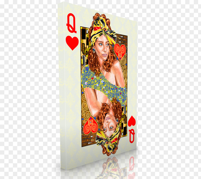Queen Of Hearts Costume Accessories Maxwell Dickson 'Queen Hearts' Modern Canvas Wall Art Picture Frames Image PNG