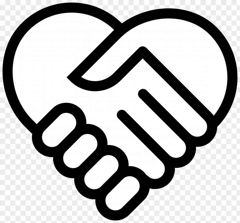 Shake Handshake Hand Heart Symbol PNG