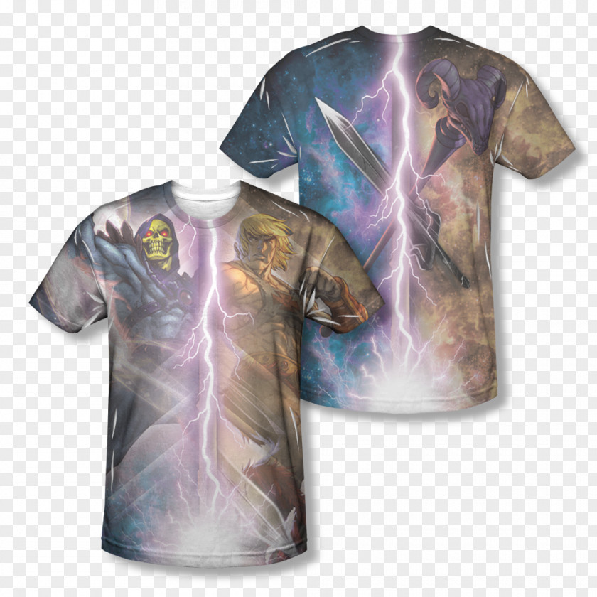 T-shirt Masters Of The Universe Sleeve He-Man PNG