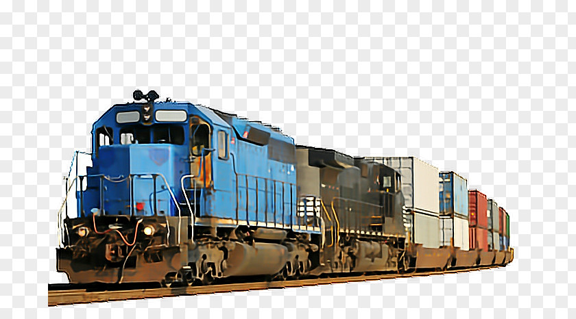 Train Rail Transport Locomotive Intermodal Freight PNG