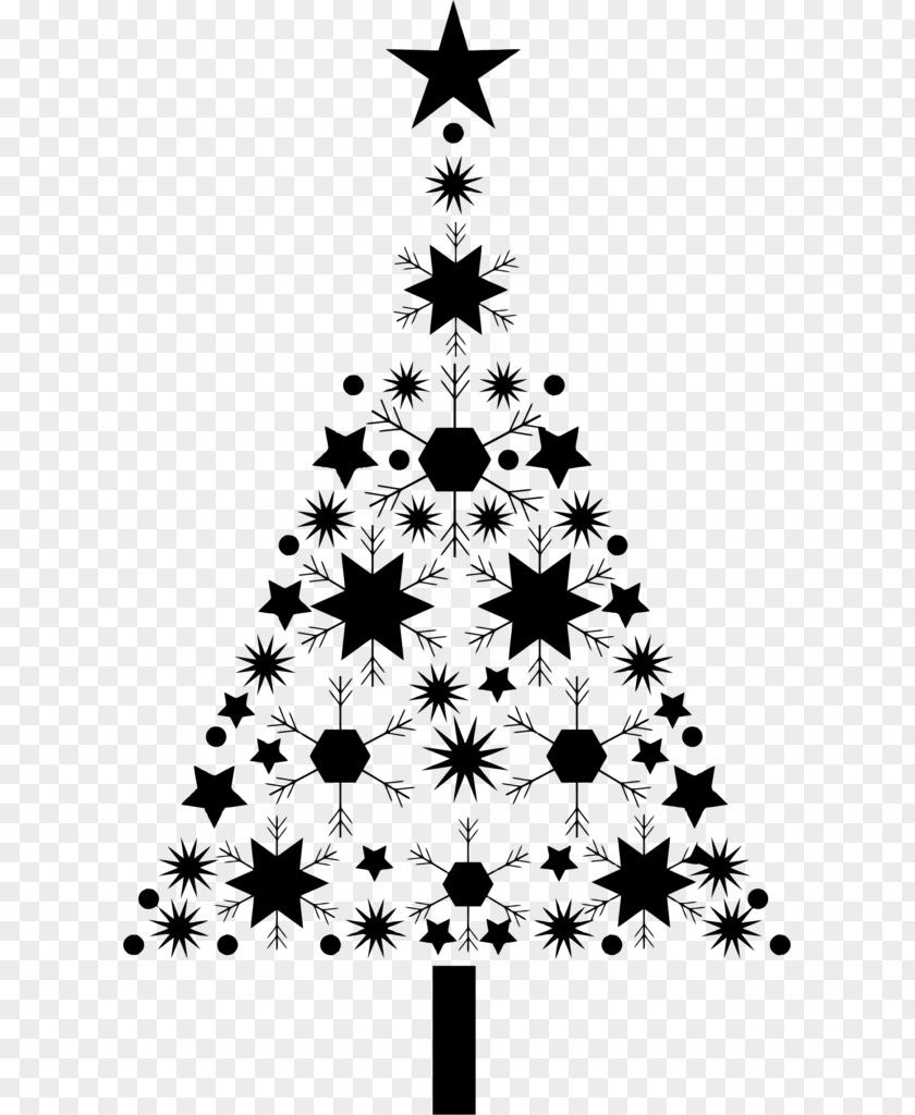 Christmas Silhouette Ornaments Tree Snowflake Day Clip Art PNG