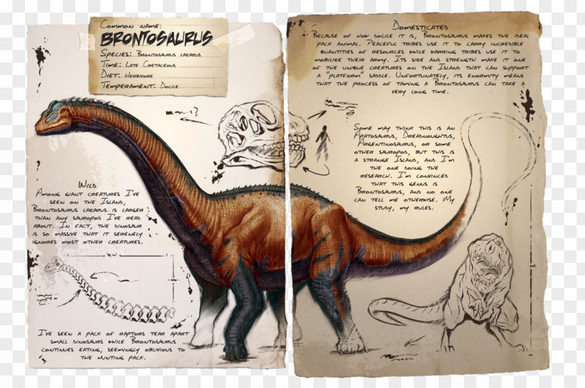 Creatures ARK: Survival Evolved Brontosaurus Dinosaur Apatosaurus PlayStation 4 PNG