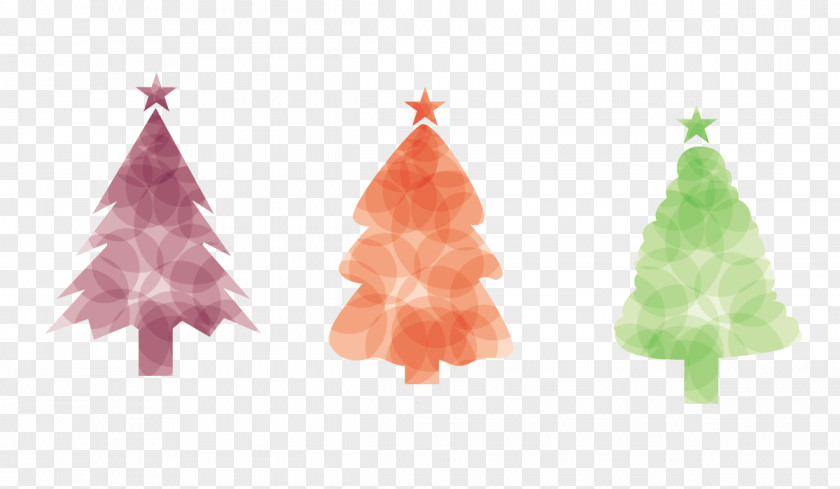 Europe Christmas Tree Watercolor Painting PNG