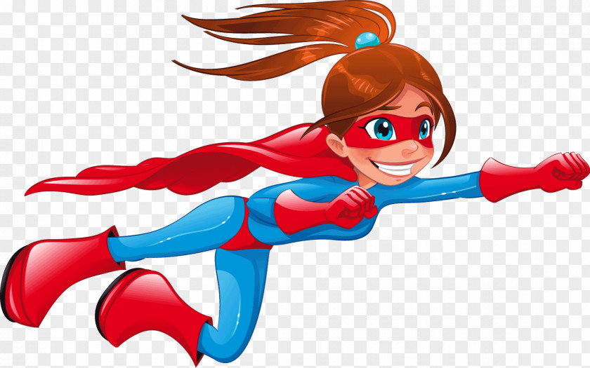 Supergirl Superhero Cartoon Clip Art PNG