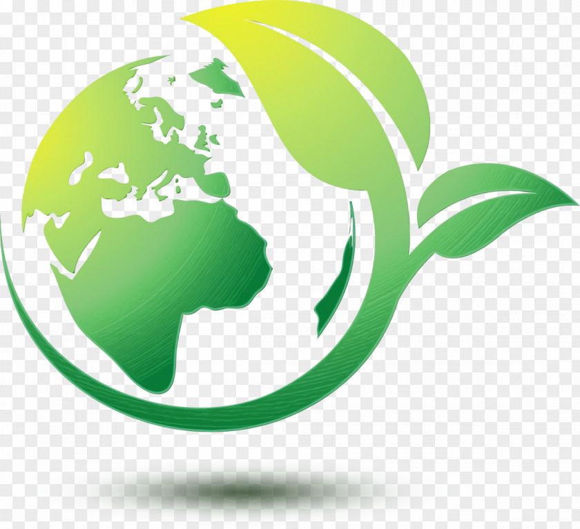 Company Recycling Earth Logo PNG