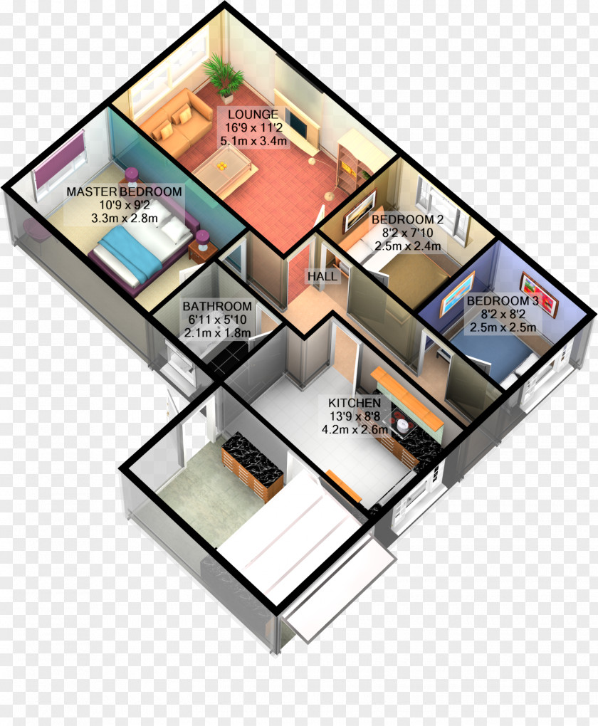 Design Floor Plan PNG