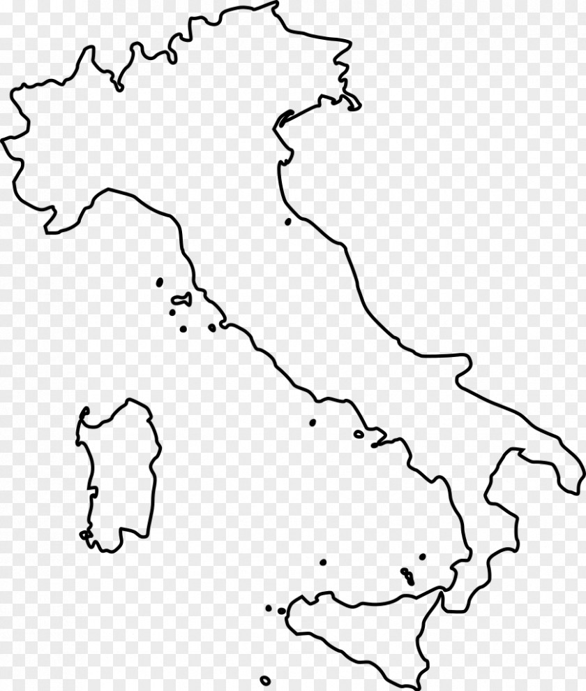 Map Of Italy Regions Blank Vector PNG