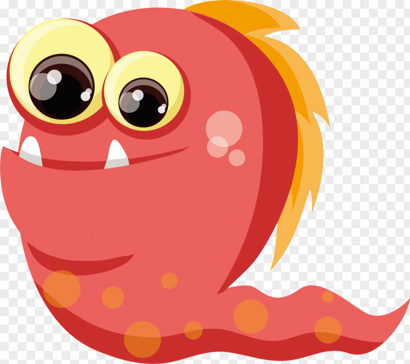 Pink Caterpillar Bacteria Icon PNG