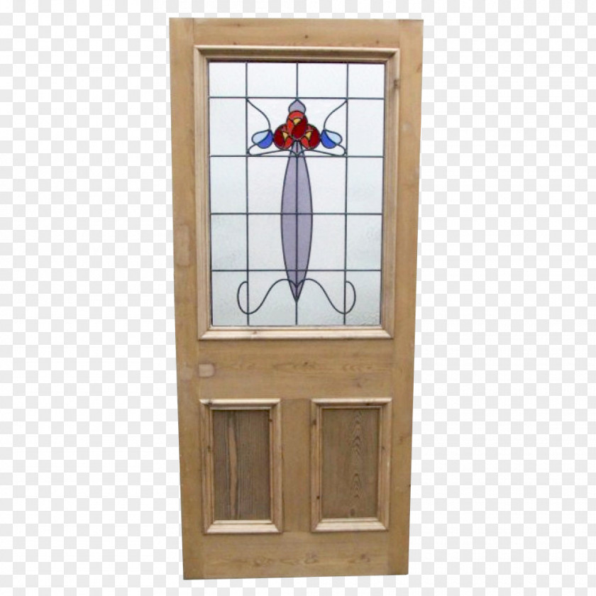 Window Wood Stained Glass Sliding Door PNG
