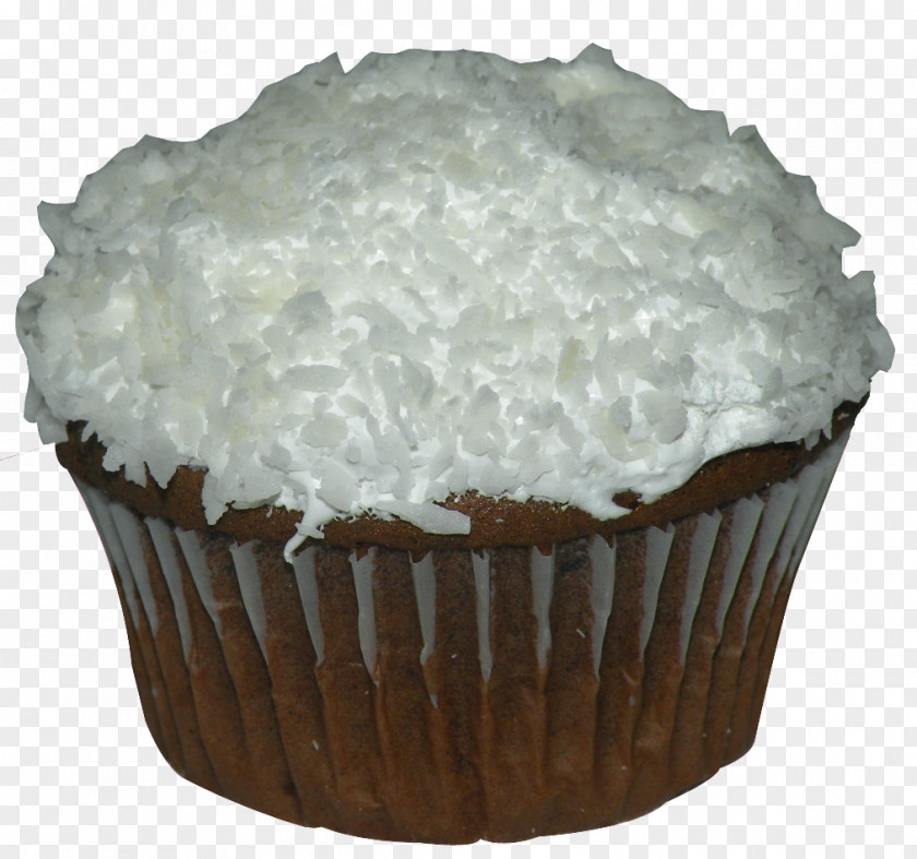 Creamed Coconut Buttercream Cupcake Muffin Baking Flavor PNG
