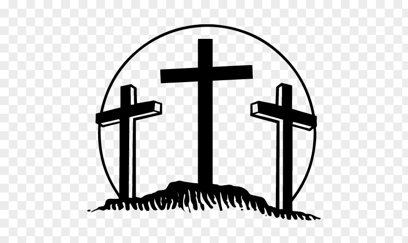 Crucifixion The Three Crosses Bumper Sticker Decal Car PNG