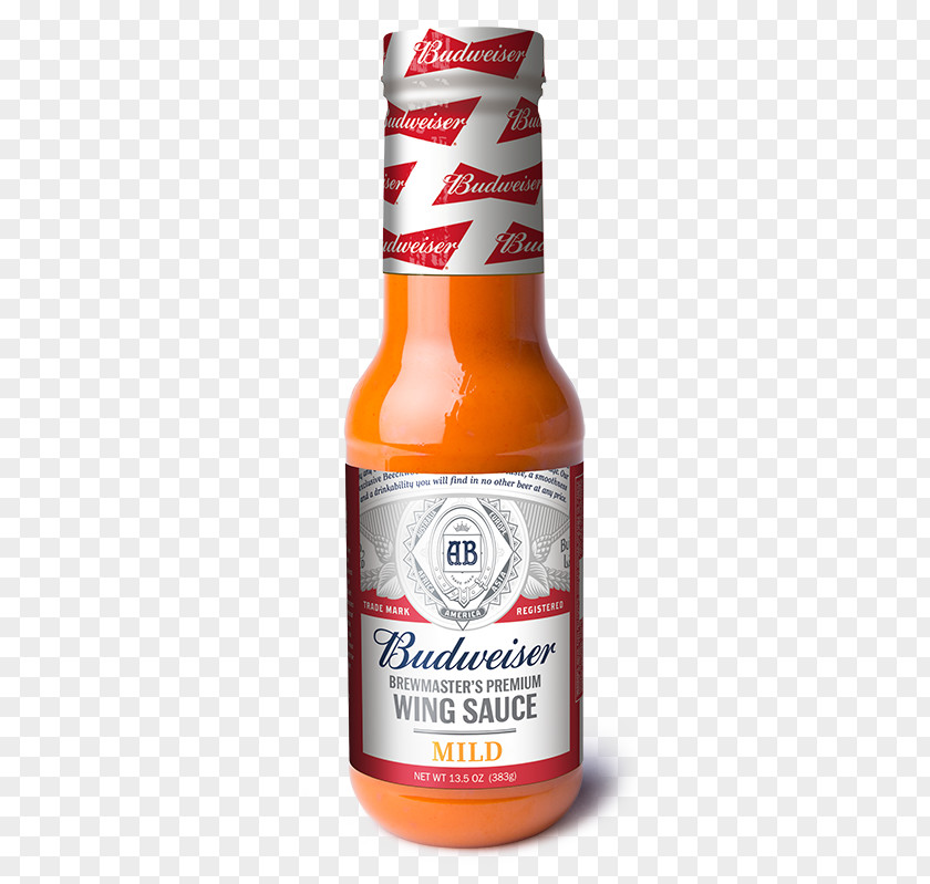 Buffalo Wings And Beer Bottle Budweiser Hot Sauce PNG