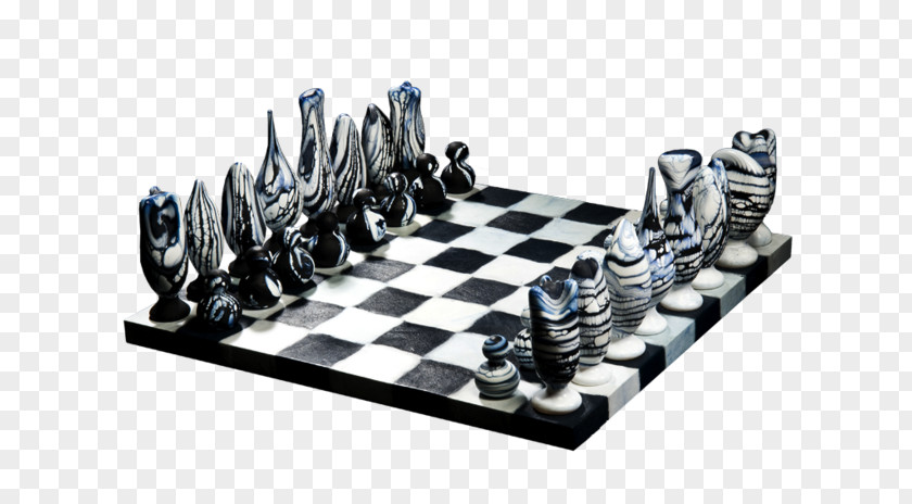 Glass Board Chess Game PNG