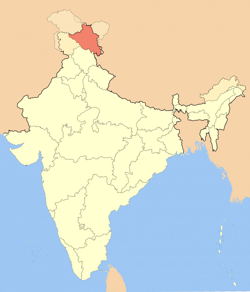 India South Ladakh States And Territories Of Map Geography PNG