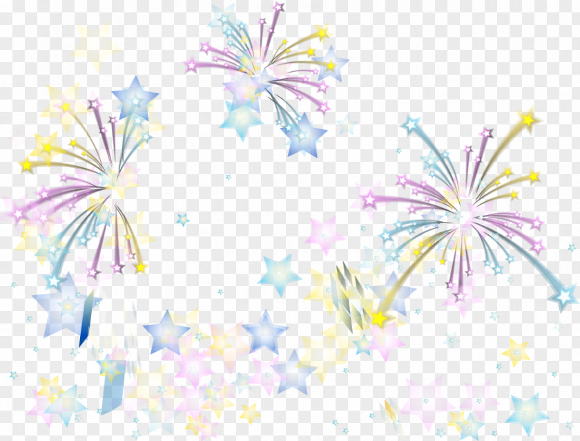 Vector Color Fireworks Wallpaper PNG