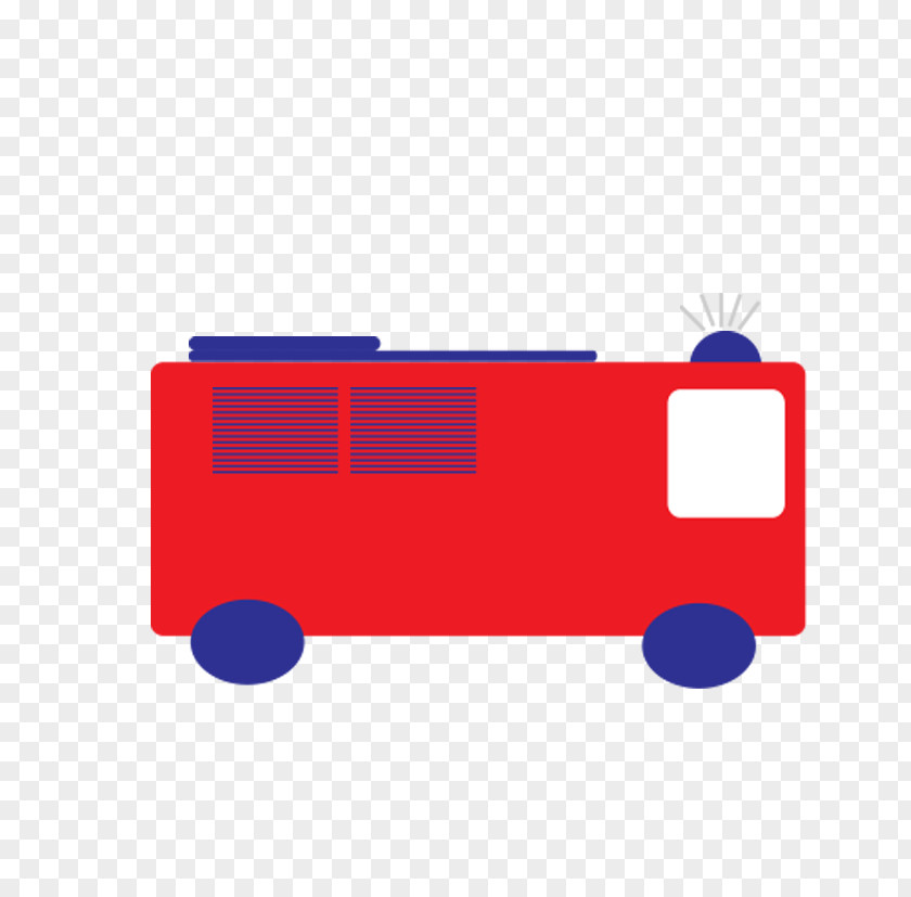 Red Police Car Fire PNG