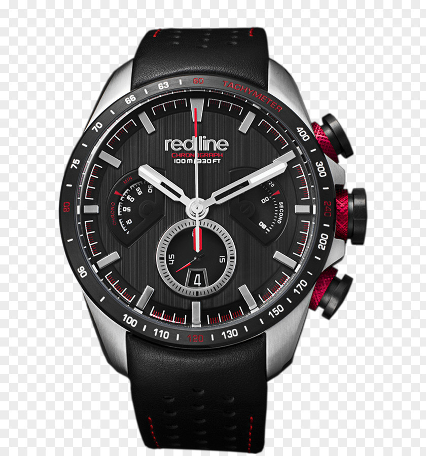 Redline Speedometer Eco-Drive Citizen Watch Chronograph Radio Clock PNG