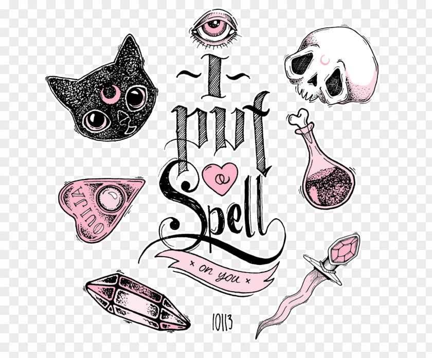 Sharpie Art Witchcraft Drawing Spell PNG