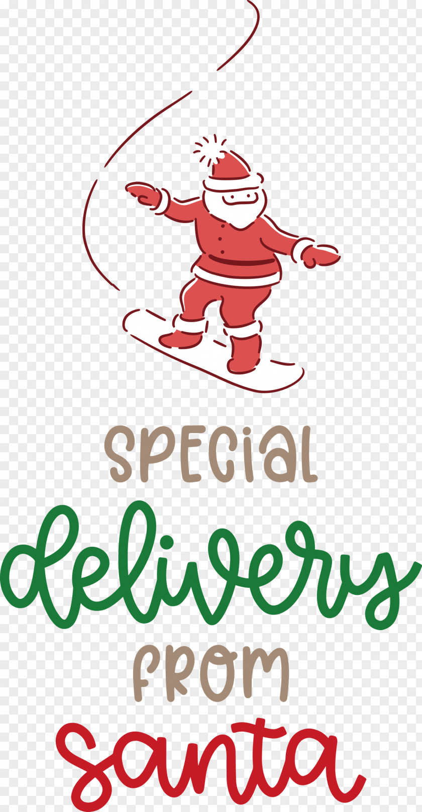 Special Delivery From Santa Christmas PNG