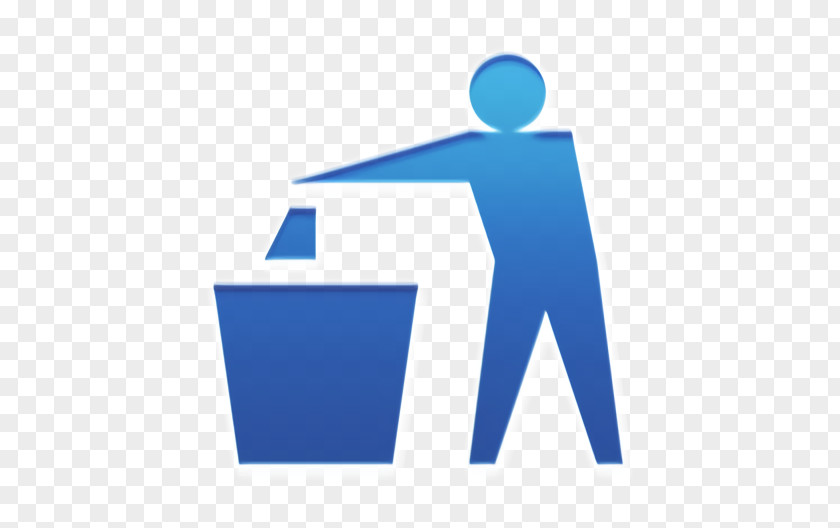 Symbol Electric Blue Bin Icon Can Recycle PNG