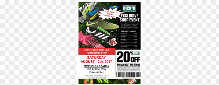 2018 Soccer Cup Game Flyer， Macon Club Advertising Brand Dick's Sporting Goods PNG