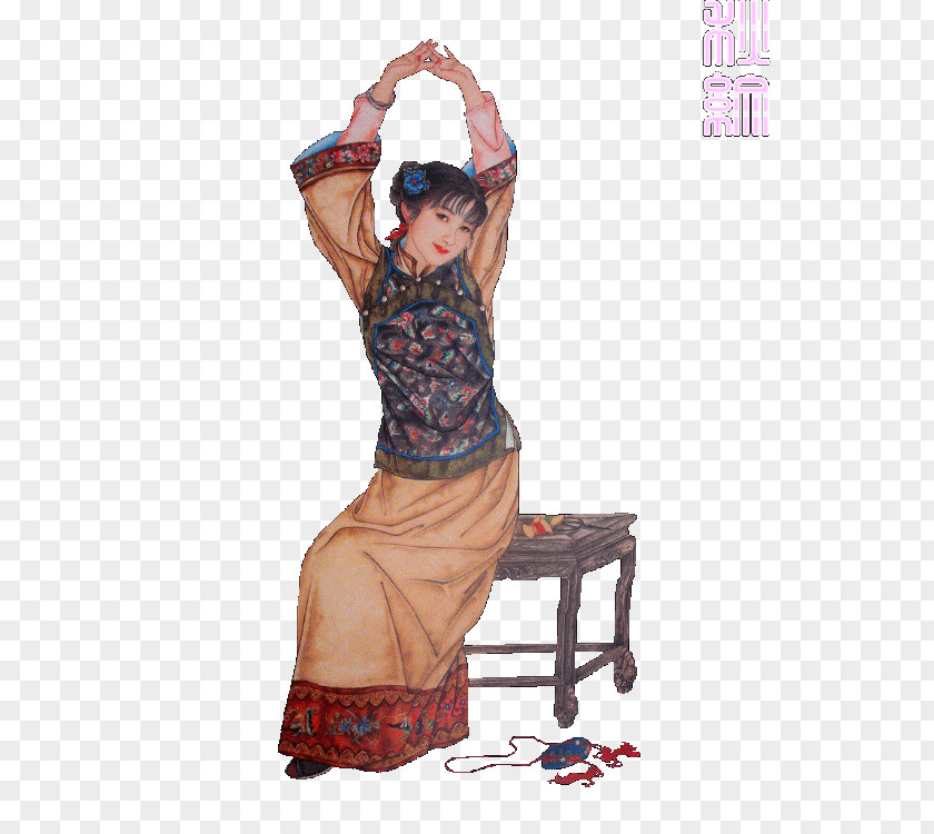 Painting Dream Of The Red Chamber Tang Dynasty Water Margin Qing 秋紋 PNG