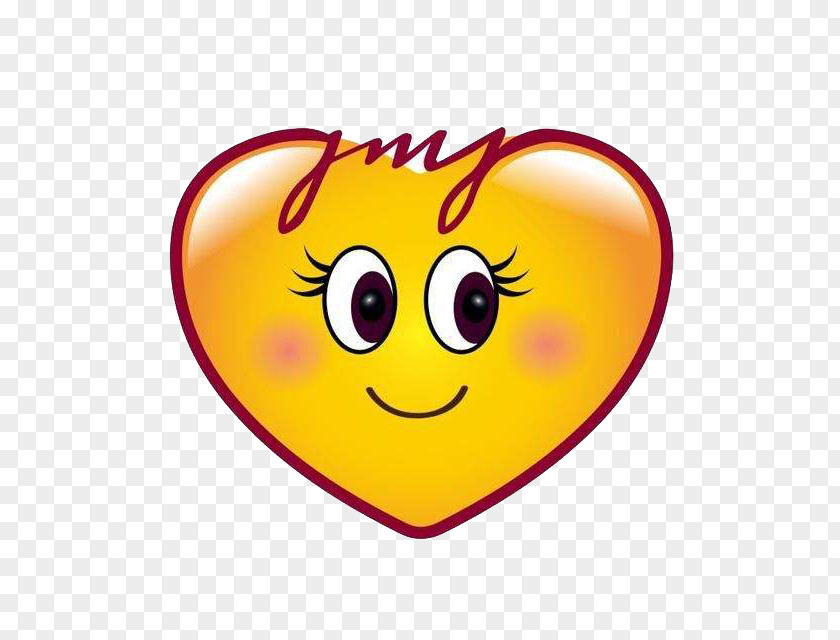 Smile Love Emoji Heart Smiley Sticker PNG