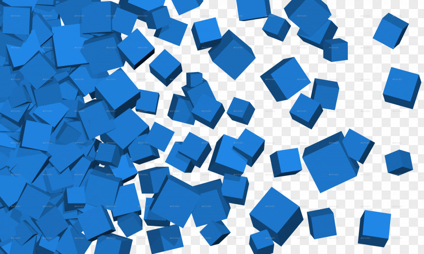 Blue Cube Download Wallpaper PNG