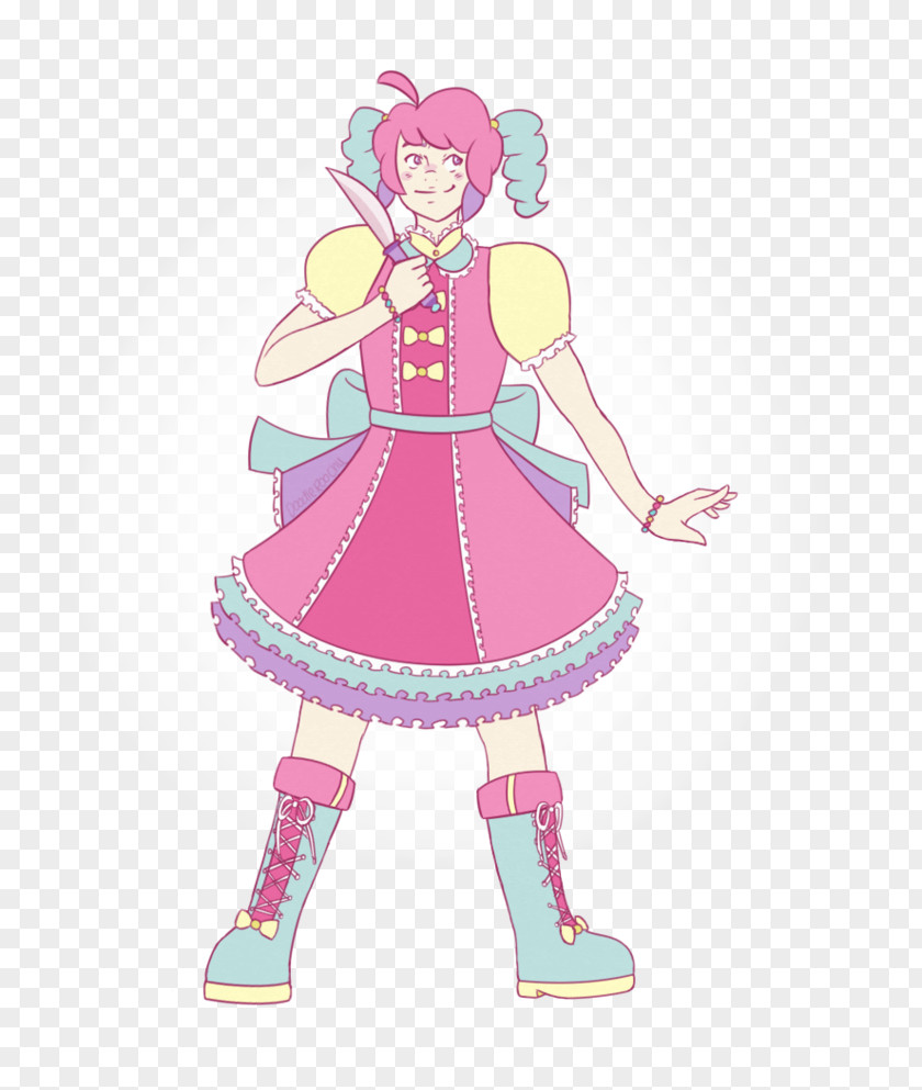 Lula Looks Dangerous Pink M Costume Cartoon RTV PNG