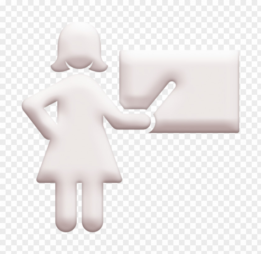 Teacher Icon Female Working Women PNG