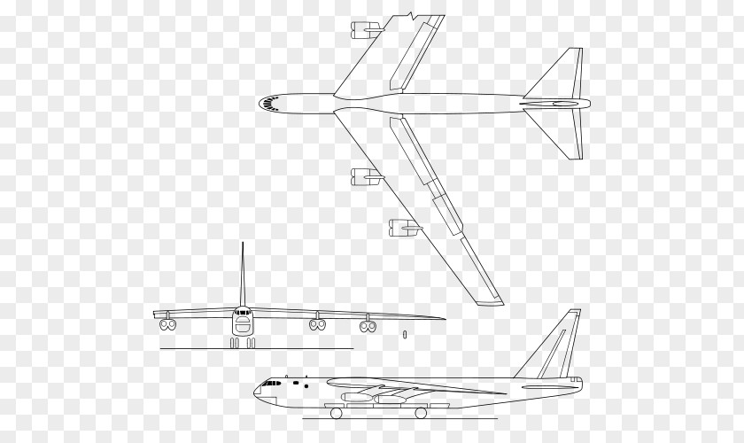 Airplane Boeing B-52 Stratofortress Convair B-36 Peacemaker B-58 Hustler Fixed-wing Aircraft PNG