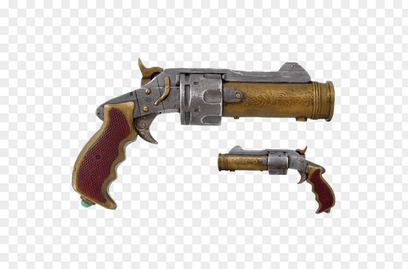 Weapon Firearm Steampunk Pistol Gun Revolver PNG
