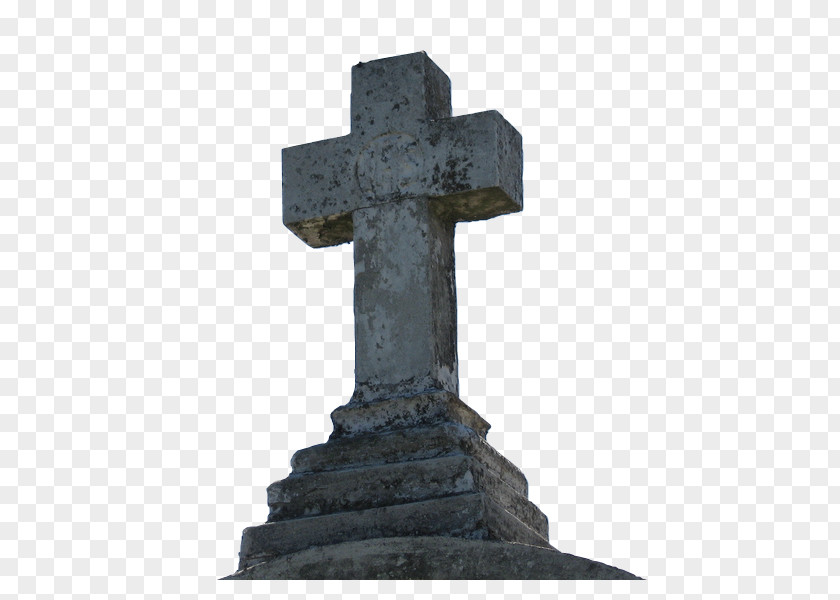 Headstone Cross Monument Grave Memorial PNG