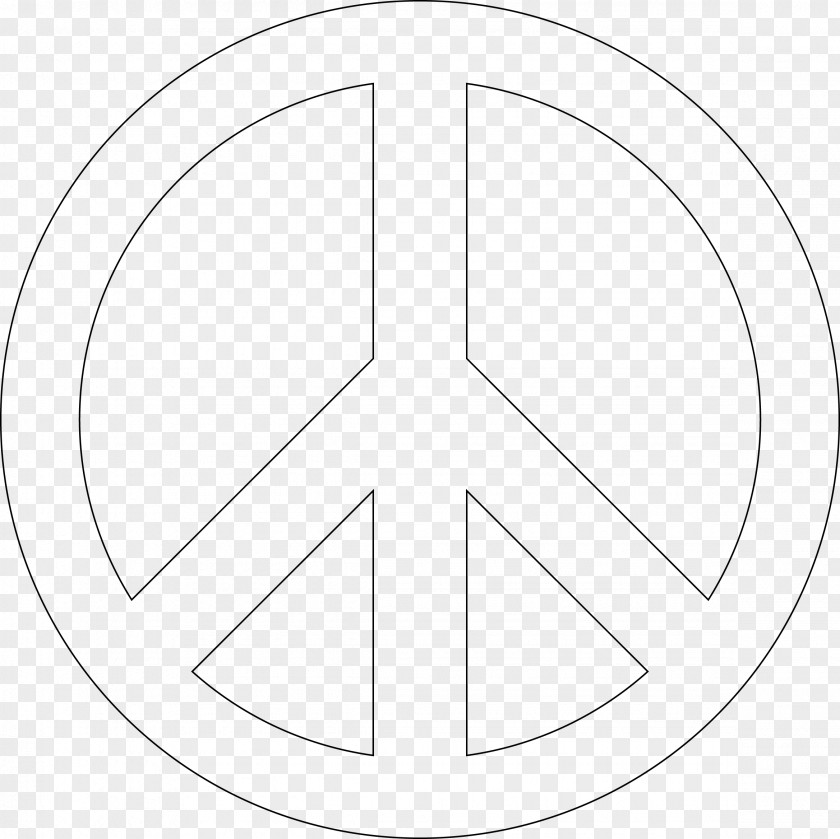 Peace Symbol White Circle Angle Area PNG