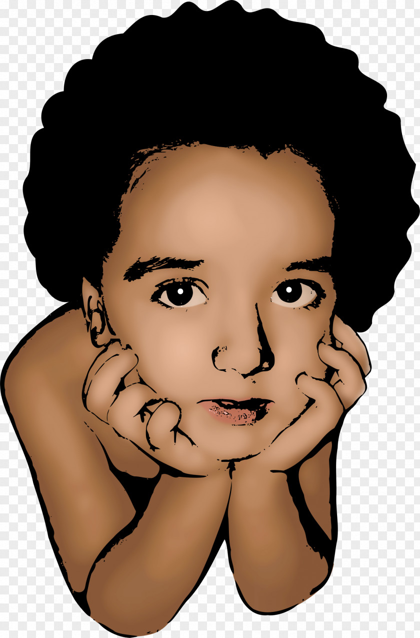 Thoughtful Child Clip Art PNG