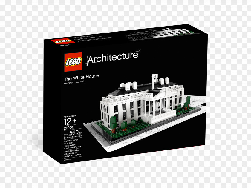 White House Lego Architecture Toy PNG