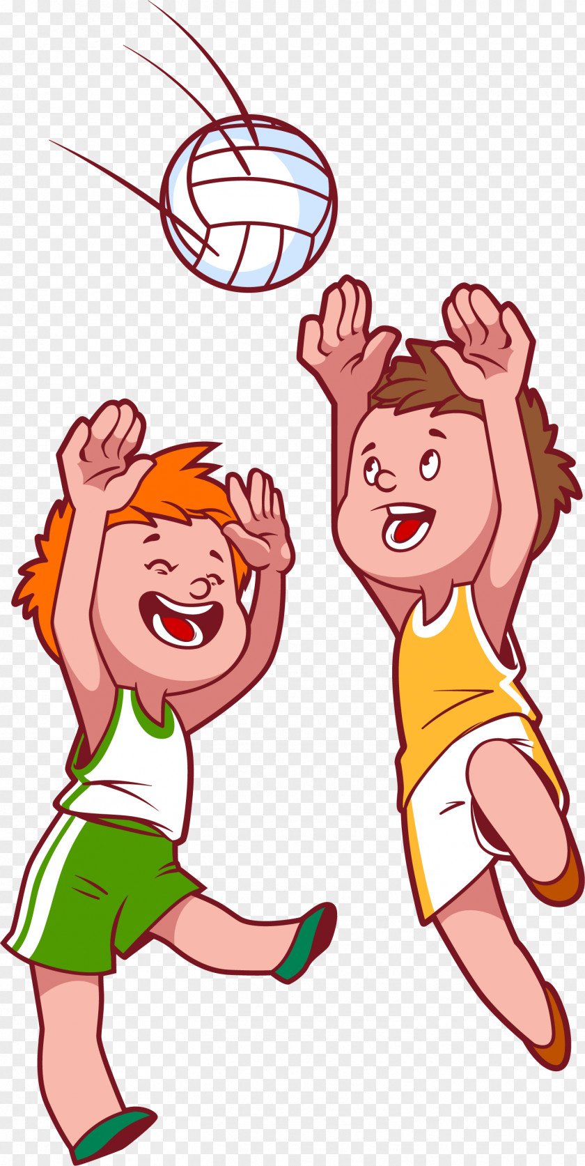 Cartoon Character Children Beach Volleyball Child Clip Art PNG