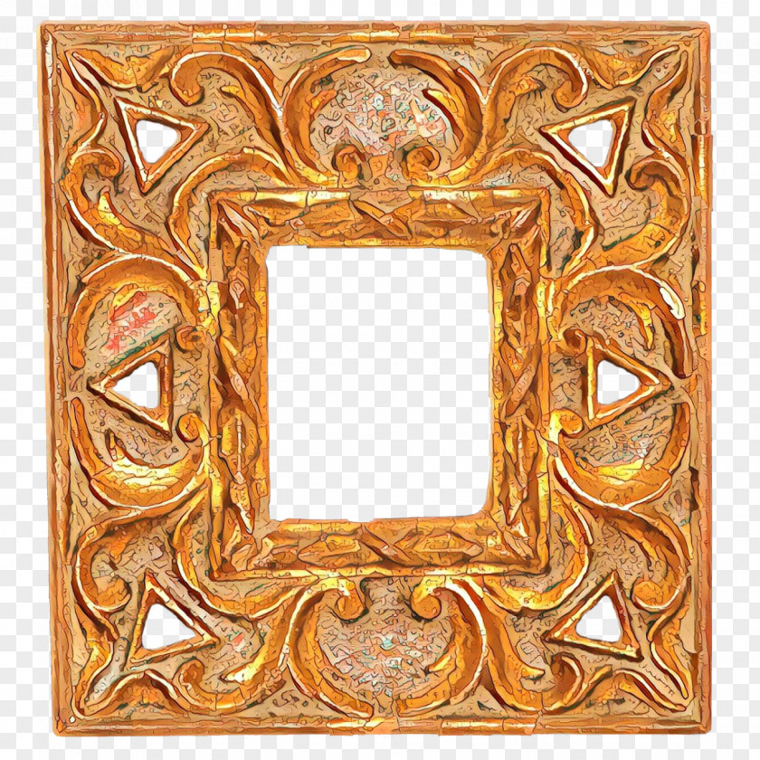 Carving Mirror Picture Frame PNG