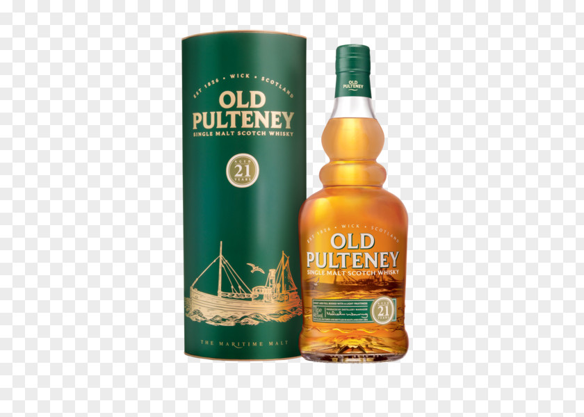 Drink Old Pulteney Distillery Single Malt Whisky Scotch Whiskey PNG