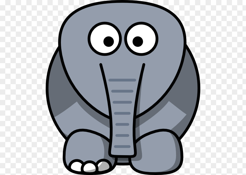 Elephant Motif Cartoon Drawing Clip Art PNG