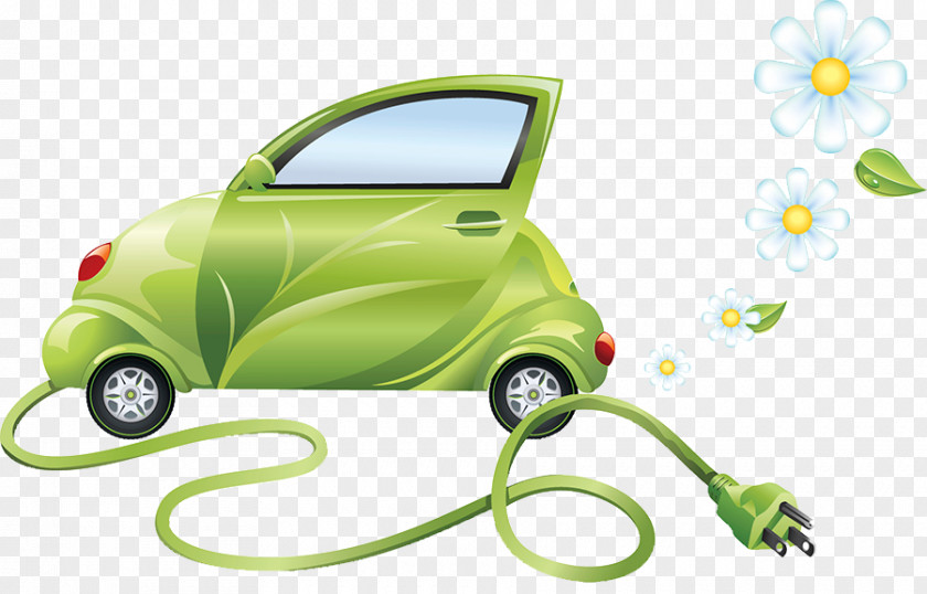 Green New Energy Vehicles Electric Vehicle Car Electricity PNG