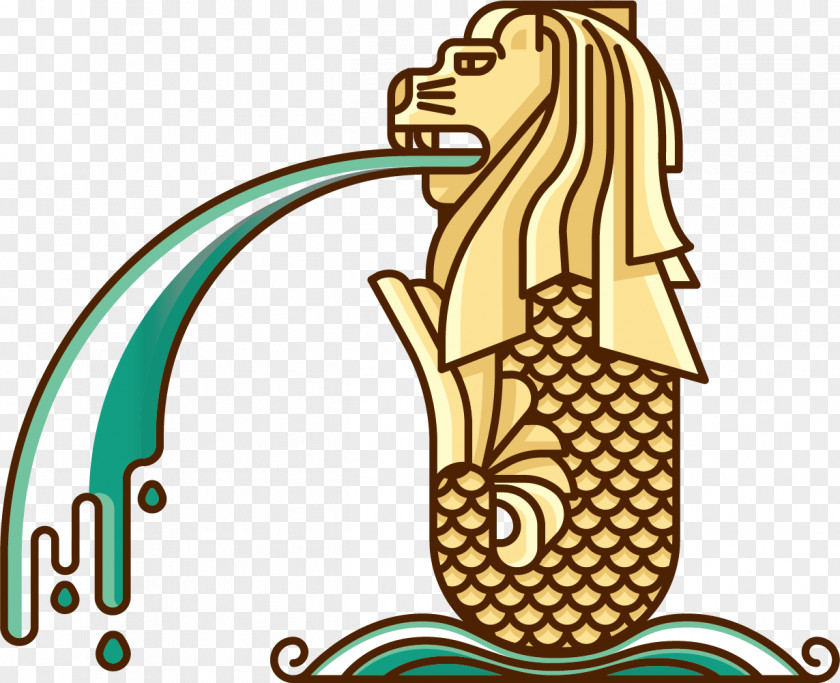 Merlion Singapore Clip Art PNG