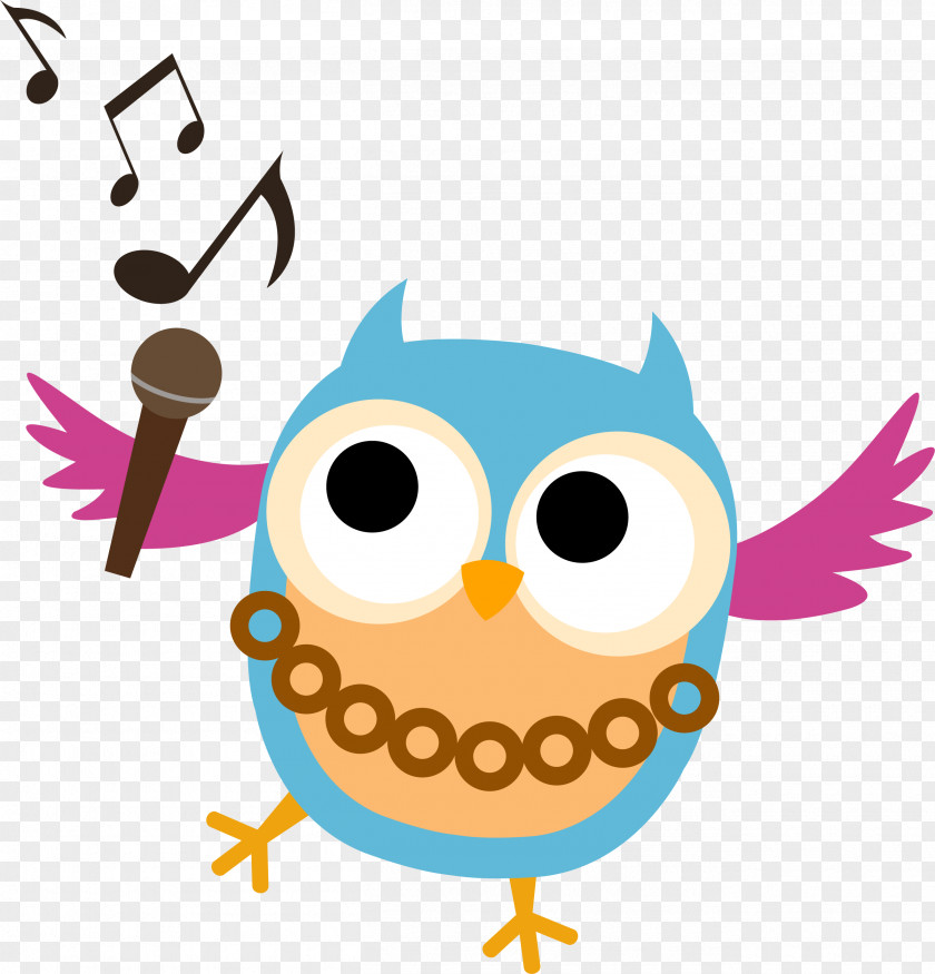 Singing Owl Drawing Clip Art PNG
