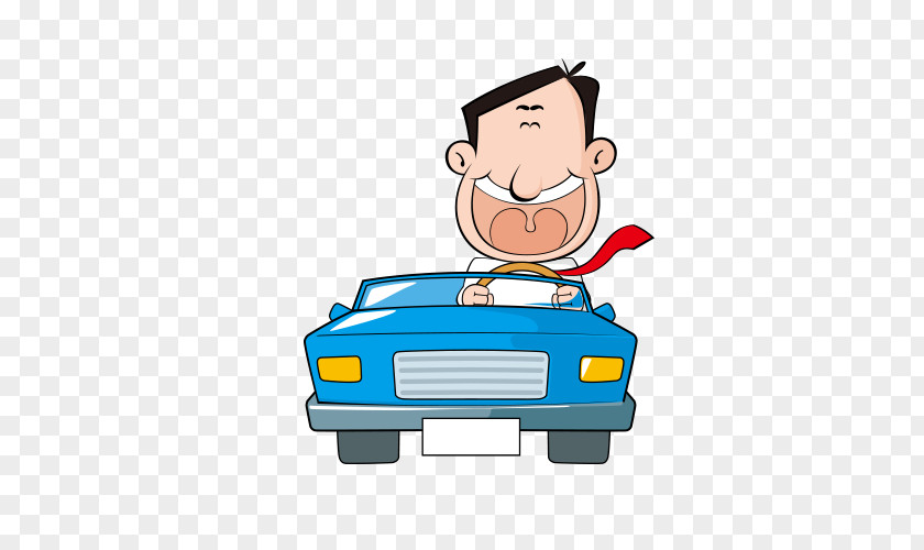 Cartoon Character Driving Driver Poster PNG