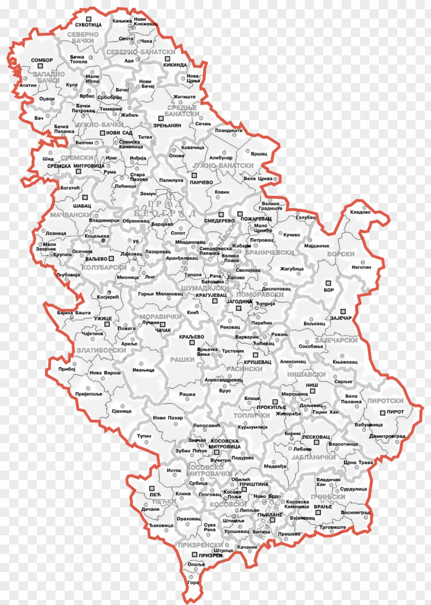 Map Autonomous Province Of Kosovo And Metohija Serbia Socialist 2008 Declaration Independence PNG