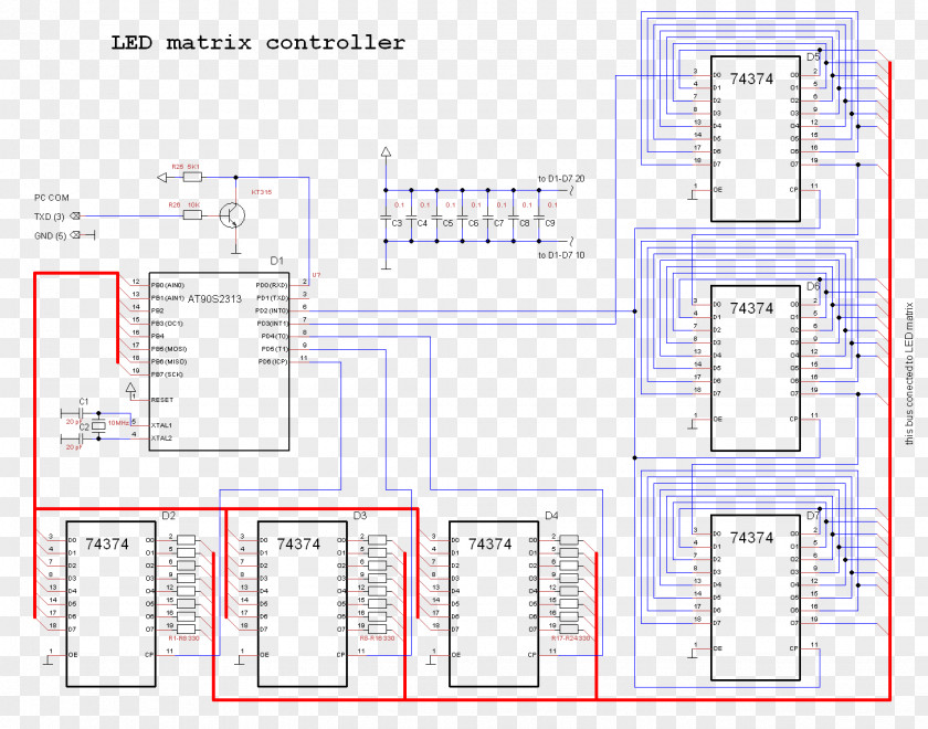 Matrix Light-emitting Diode Dot-matrix Display Shift Register Dot Arduino PNG