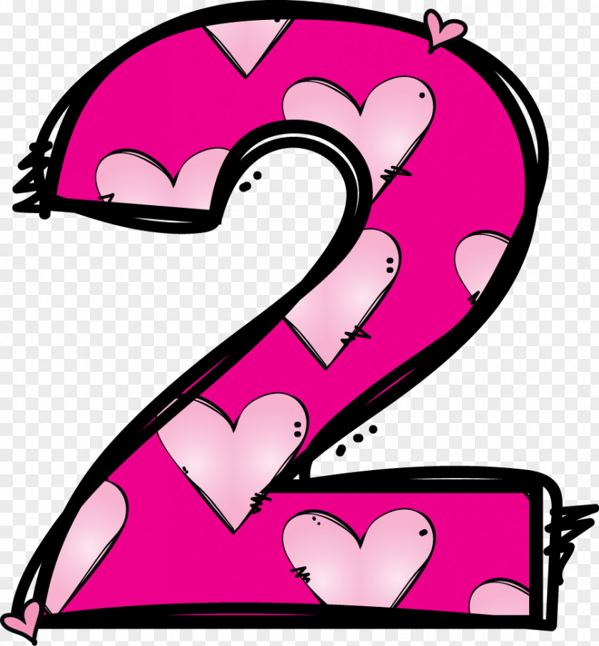 Pink Numbers Number Clip Art PNG