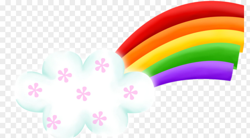 Rainbow Clouds Clip Art PNG