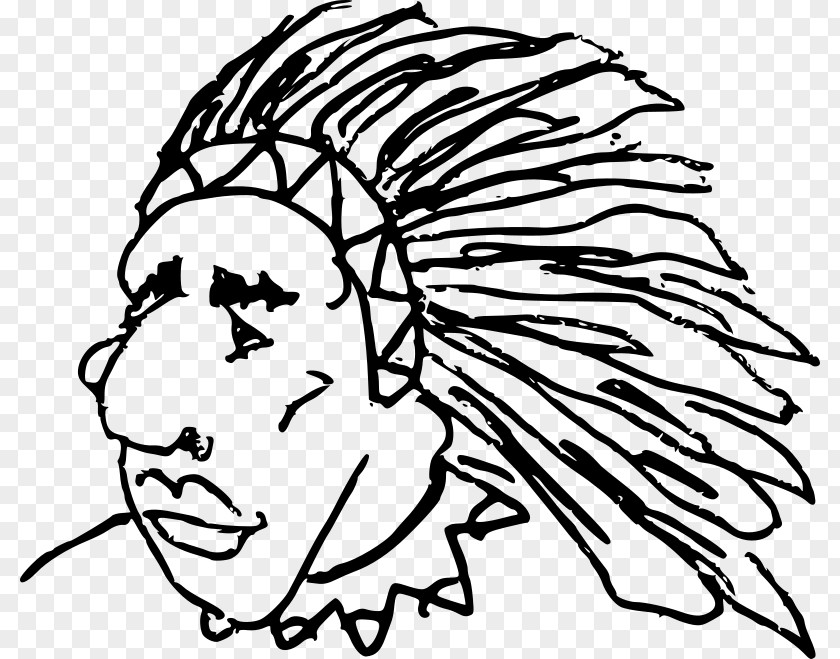 Chief Line Art Clip PNG