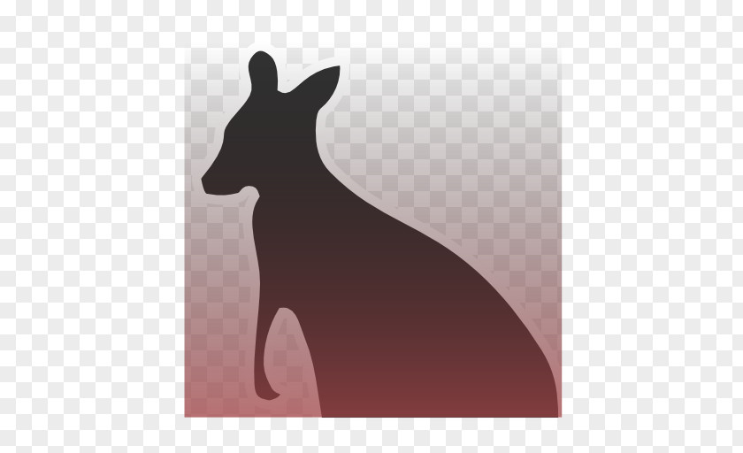 Dog Hare Silhouette Black White PNG
